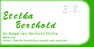 etelka berthold business card